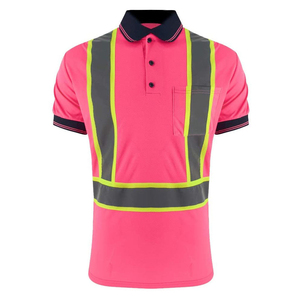 Cotton Knitted Print Safety for <b>Shirt</b> Custom Workwear Uniform with Pocket Design Custom Color Factory Price Polo <b>Shirt</b> - Product Image 1