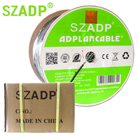 Câble réseau Cat6 étanche pour extérieur, 305 m, 4 paires UTP RJ45, 23 AWG, 24 AWG, cuivre et CCA, câble LAN Cat 6 pour Ethernet