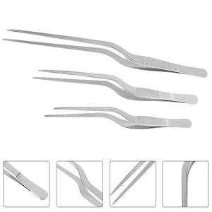 Juego de Utensilios de Cocina Profesionales de Acero Inoxidable Azul Metálico para Emplatar Alimentos, con Estuche - Product Image 3