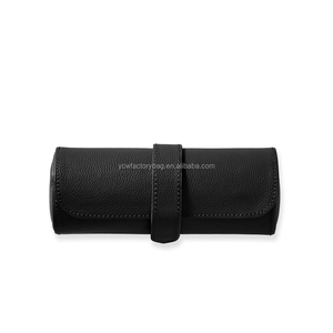 Protected at <strong>Home</strong> or <strong>Away</strong> Designed to Fit Three <strong>Watches</strong> on a Padded Removable Cushion <strong>Watch</strong> Storage Bag Leather <strong>Watch</strong> Roll - Product Image 6