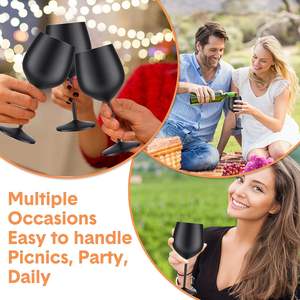 Grande quantité personnalisée gobelet à vin rouge de luxe en acier inoxydable plaqué or cuivre accessoire de fête de mariage en vente - Product Image 6