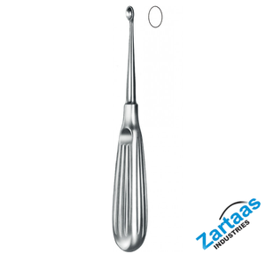 Curette à os Volkmann à manche creux ovale n ° 0 17 cm Fabricant et exportateur d'instruments chirurgicaux - Product Image 5