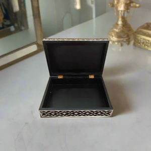 Premium quality Mother of Pearl and Bone Inlay Jewellery <b>Box</b> Luxury Handmade Wooden <b>Keepsake</b> Organizer for Home Styling - Product Image 2