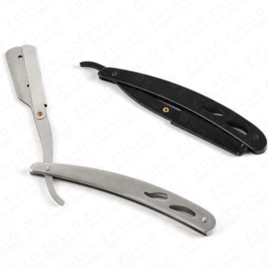 Premium <b>Straight</b> Edge Barber <b>Razor</b> Stainless Steel Foldable Manual Shaver with Black Handle Private Label OEM - Product Image 6