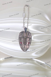 Pendentif tête de serpent en argent 925 avec diamant moissanite et yeux en rubis, design luxueux hip-hop glacé - Product Image 2