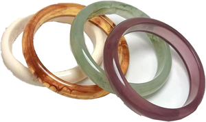 Bracelets en résine faits main de haute qualité à motif tourbillon, 65 mm de diamètre intérieur, personnalisables en couleur et logo, style mode et fête - Product Image 4