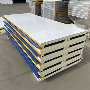 Panneau de toiture isolé PUF, panneau sandwich en mousse de polyuréthane pour bâtiments industriels, entrepôts, usines et hangars - Product Image 3