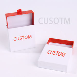 Custom Logo Recycled Materials Rigid Cardboard Jewelry Gift Box with Slide Drawer UV Coating Thankyou Card - Product Image 5