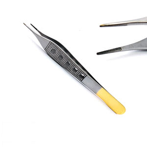 Adson Tissue Forceps 12cm Gold Medical Surgical Tweezer Steel 3mm Tooth Tip Straight Design General Surgery CE By <b>Blush</b> Surgical - Product Image 5