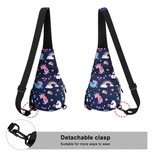 Unisex Lightweight One-Strap Fully Sublimated Crossbody Daypack Fashionable Geometric Backpack Chain for Hiking Everyday Use - Product Image 4