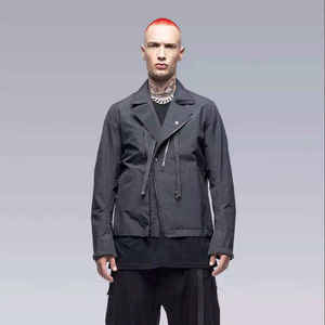 Chaqueta Táctica Techwear para Hombre, Estilo Cyberpunk, Multibolsillos, Impermeable, Cortavientos, Funcional, Urbana, con Capucha, para Exteriores - Product Image 2