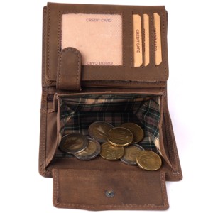 Wholesale Comfortable Price Embossed Logo Genuine Cowhide Leather <b>Wallet</b> Coin Credit Card Holder Pocket <b>Wallet</b> for Men's - Product Image 2