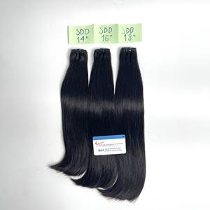 Producto más vendido 100% extensiones de cabello de trama cruda recta humana vietnamita color negro Natural muy sedoso sin desprendimiento ni enredos - Product Image 6