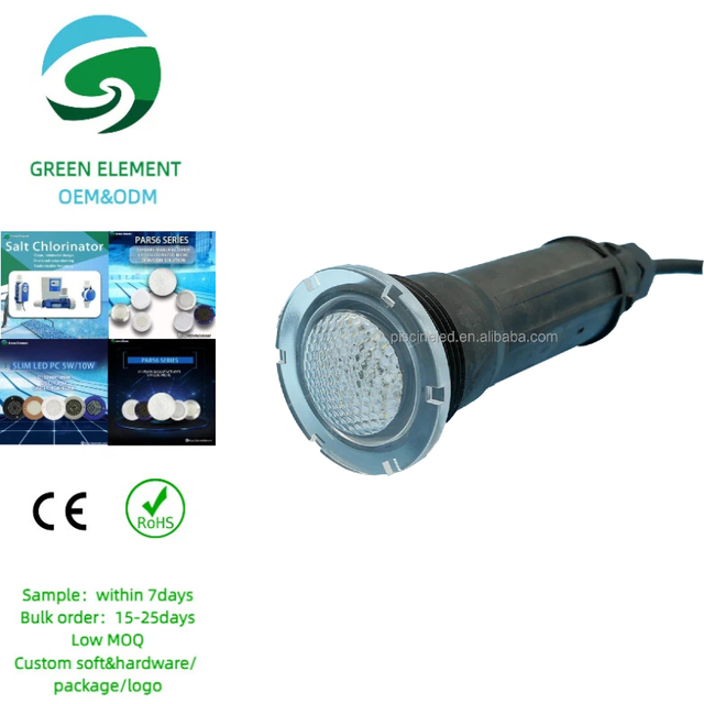 GR 50ft Hayward/Pentair/Jandy Replacement Pool Light 1.5 Inch PC RGB Color Changing LED IP68 Waterproof Swimming Spa Lamp