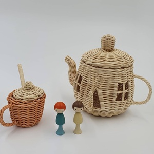 Best seller rattan <b>teapot</b> house toys children playhouses cheapest price eco friendly toy <b>teapots</b> - Product Image 5