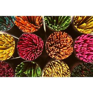 Varillas de incienso ecológicas hechas a mano de 9 pulgadas de Tamil Nadu para decoración del hogar, yoga y meditación 9.3cm *6cm *25.5cm - Product Image 6