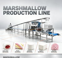 Machine à former des guimauves commerciales, extrudeuse entièrement automatique en SUS304 pour la production de guimauves colorées torsadées
