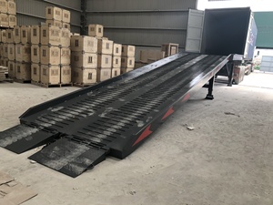 Excelente rampa de contenedor móvil de 10 toneladas, rampa de camión antideslizante duradera, 1 año de garantía del motor, plantas de fabricación - Product Image 4
