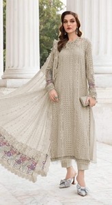 ชุดสัลวาร์ คามีซ ฟอกซ์ จอร์เจตต์ แบบเย็บกึ่งสำเร็จ พร้อมงานปักเลื่อม-สไตล์ทันสมัยสำหรับงานแต่งงานและงานดิวาลี - Product Image 5