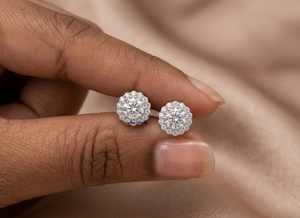 Boucles d'oreilles clous classiques Lurba Jewels en diamant CVD rond, or 14 carats, certifiées IGI, bijoux de mariage pour femme, couleur DE, clarté VVS - Product Image 5