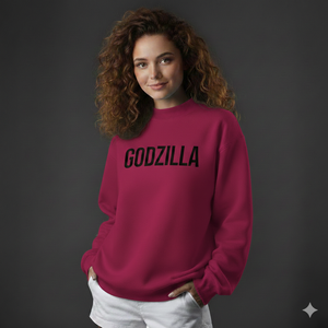 Sudadera de cuello alto con logotipo personalizado bordado en la parte delantera para mujer, estilo Terry, holgada, para otoño. - Product Image 4