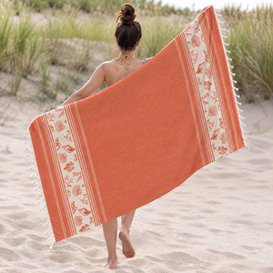 Fouta Towel 100% Cotton Modern Printed Design Customizable Size & Color Eco-Friendly Quick-Dry Fouta <b>Beach</b> Towel in India - Product Image 3