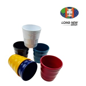 LONGNEW Eco-Friendly Reusable PET Plastic Cups | Custom Molded Wavy Grip Drinking Cups | Made in Taiwan - Product Image 5