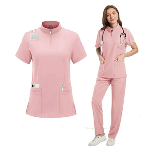 Custom Your Own Design Medical <b>Scrubs</b> <b>Set</b> Uniforms Nursing Half Sleeves Eco-Friendly Nurse <b>Scrubs</b> <b>Set</b> - Product Image 2