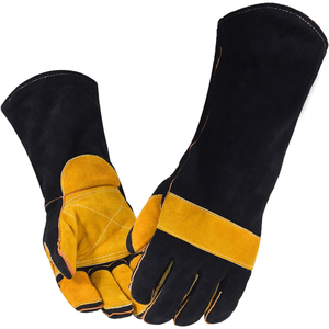 Hot Selling High Quality Leather Safety <b>Gloves</b> / New Style OEM Services Breathable Customized Protective Welding <b>Gloves</b> - Product Image 1