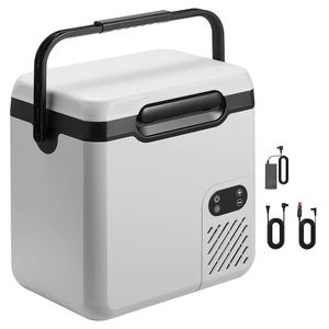 Congelatore Elettrico Portatile 19QT/18L 12V/24V DC 100-240V AC con Compressore 4-68 e Maniglia, Frigorifero 12 Volt per Auto - Product Image 1