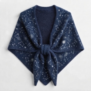 Poncho long vintage en laine et cachemire pour femme, châle mongol tricoté, cape chaude et confortable pour l'automne et l'hiver - Product Image 1