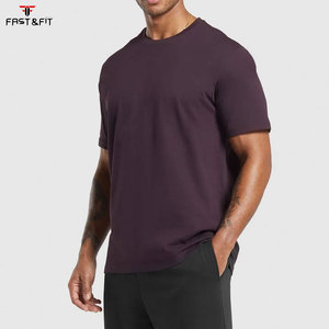 Camiseta de Manga Corta Casual para Hombre, Corte Regular, Color Sólido, 180 Gramos, Tejido de Algodón, con Estampado Digital y Diseño Liso - Product Image 3