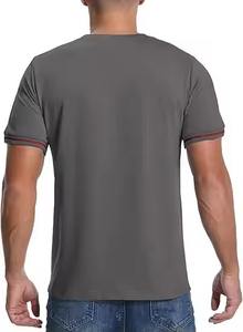 T-shirt uni personnalisé pour homme, surdimensionné, blanc, à imprimer, avec motif, grande taille, 100 % coton - Product Image 2