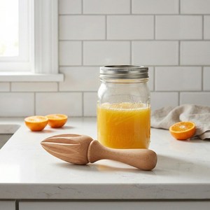 Wooden Citrus <b>Reamer</b> Bartender Useful Home Restaurant Kitchen Use Squeezer Shiny Polished Natural Craft Product - Product Image 6