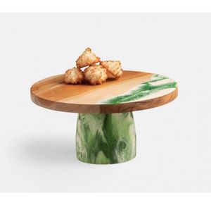 wholesale price Resin and Wood <b>Cake</b> <b>Stand</b> Unique Round <b>Cake</b> Display <b>Stand</b> latest Wedding and Party Dessert <b>Stand</b> <b>marble</b> color - Product Image 4