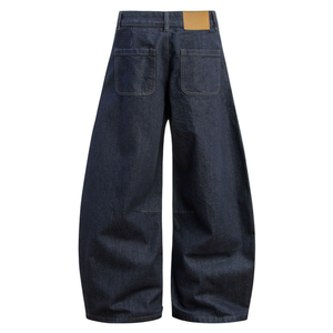 Pantalon en jean vintage délavé pour homme, style crayon, effet moustaches, tendance - Product Image 2