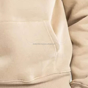 Vente directe d'usine Sweat-shirt à capuche asymétrique de haute qualité en spandex/polyester 300g à manches lanternes pour femmes - Product Image 5