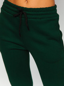 Sudadera con Capucha Verde para Mujer, Manga Larga, Corte Holgado, Color Sólido, Informal, para Otoño, 100% Algodón, Cierre con Cordón - Product Image 5