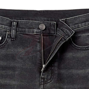 Men's Distressed Black Denim Shorts Straight Leg Mid Waist Cotton Casual Summer Wear Pocket Casual Jean Shorts Custom Logo - Product Image 5