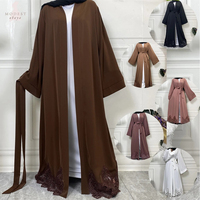 Abaya à manches chauve-souris surdimensionnée – Robe Khaliji confortable style papillon, taille unique