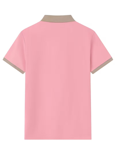 Black Cotton Polo Shirt Men Breathable Short Sleeve Work Fashion Custom Logo Printing Silk Screen Oem Service - Product Image 3