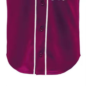 Uniforme de baseball unisexe en polyester, fabrication professionnelle, pas cher, avec boutons, manches courtes, séchage rapide, respirant, maillot et pantalon. - Product Image 5