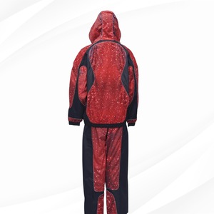 เสื้อแจ็คเก็ตกันลมแขนยาวคุณภาพสูงสำหรับฤดูใบไม้ผลิปี 2026 แบบสั่งทำพิเศษ ระบายอากาศได้ดี สไตล์สตรีทแวร์ พร้อมกางเกงขายาว ผ้าฝ้าย 100% พิมพ์ลายดิจิทัล - Product Image 4