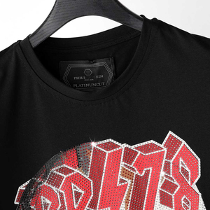 2026 Summer New <b>Style</b> Plein T-shirt - 100% Pure Cotton Skull <b>Head</b> Design with High-Quality Rhinestone Detailing - Product Image 6
