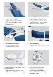 Elektrische Zahnarztstuhl-Einheit Luxuriöser Medizinischer Zahnarztstuhl mit Integrierter Implantationsausrüstung Elektrische Zahnbehandlungseinheit - Product Image 6