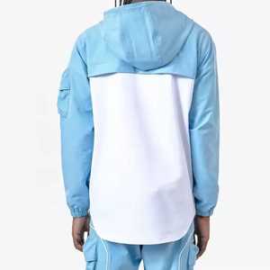 Custom Color Block Breathable Lightweight Winter Tracksuit Waterproof Techwear Windbreaker Hooded Unisex Regular Fit Streetwear - Product Image 5
