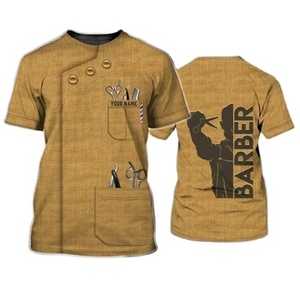 Tenue de barbier professionnelle en matière respirante, design élégant, matière douce, séchage rapide, ajustable. - Product Image 1