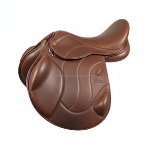 Selle de dressage en cuir de qualité supérieure, équipement équestre, selle de saut d'obstacles - Product Image 1