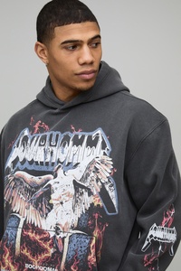 Sweat-shirt à capuche personnalisé pour homme OEM DTF, imprimé avec un motif graphique, streetwear décontracté à manches longues pour homme - Product Image 3
