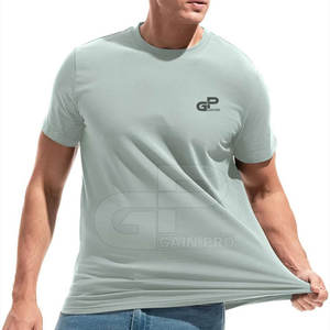 เสื้อยืดผู้ชายผ้าฝ้ายออร์แกนิคน้ำหนักเบา ใส่ได้ทุกวัน เนื้อผ้าระบายอากาศดี สวมใส่สบาย ทรงสวยทันสมัยสไตล์คนเมือง - Product Image 2